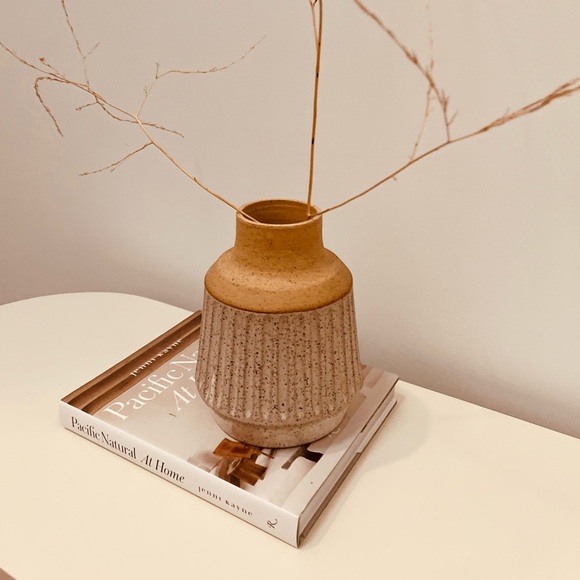 BOHO HANDMADE‎ POTTERY PIECE VASE/PLANT POT/WOODEN SPOON HOLDER EUC - Picture 4 of 14